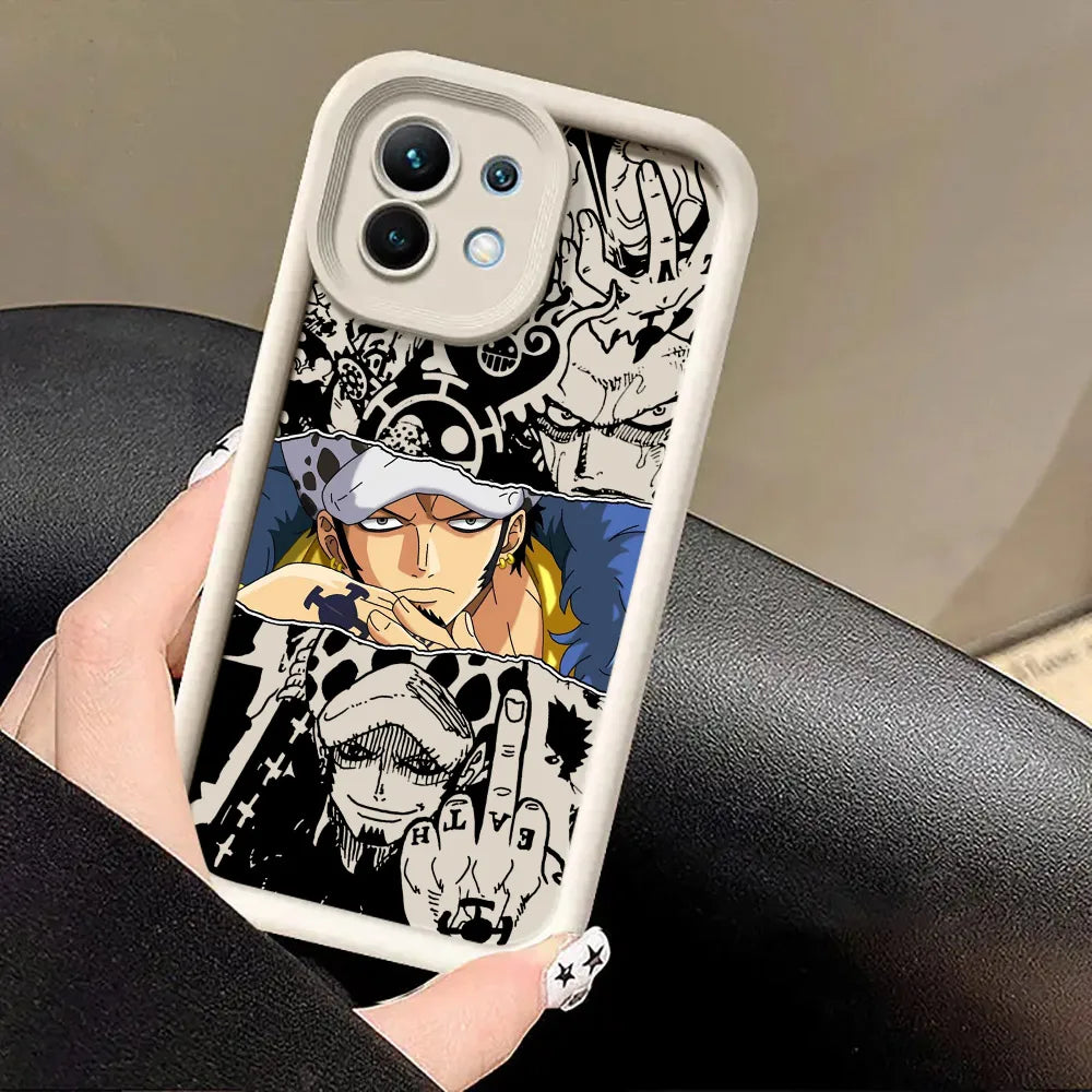 Japanese One Pieces Luffys LOGO Case For Xiaomi 15T 14T 13T Pro 15Ultra 17Pro Max Poco F7 X7 X6 F5 M6 M7 Pro 5G Soft Phone Cover