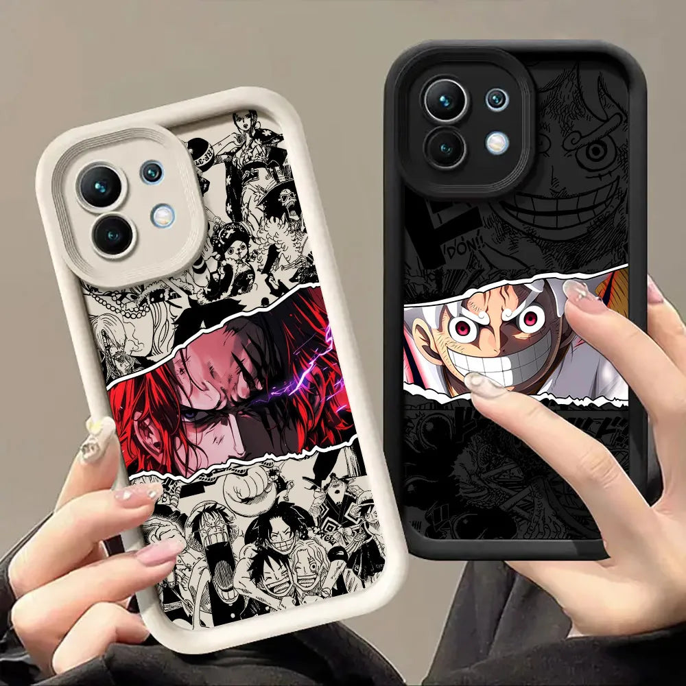 Japanese One Pieces Luffys LOGO Case For Xiaomi 15T 14T 13T Pro 15Ultra 17Pro Max Poco F7 X7 X6 F5 M6 M7 Pro 5G Soft Phone Cover