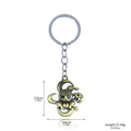Anime One Piece Nami Robin Sanji Chopper Keychains Vintage Figure Metal Pendant Keyring Gifts for Christmas