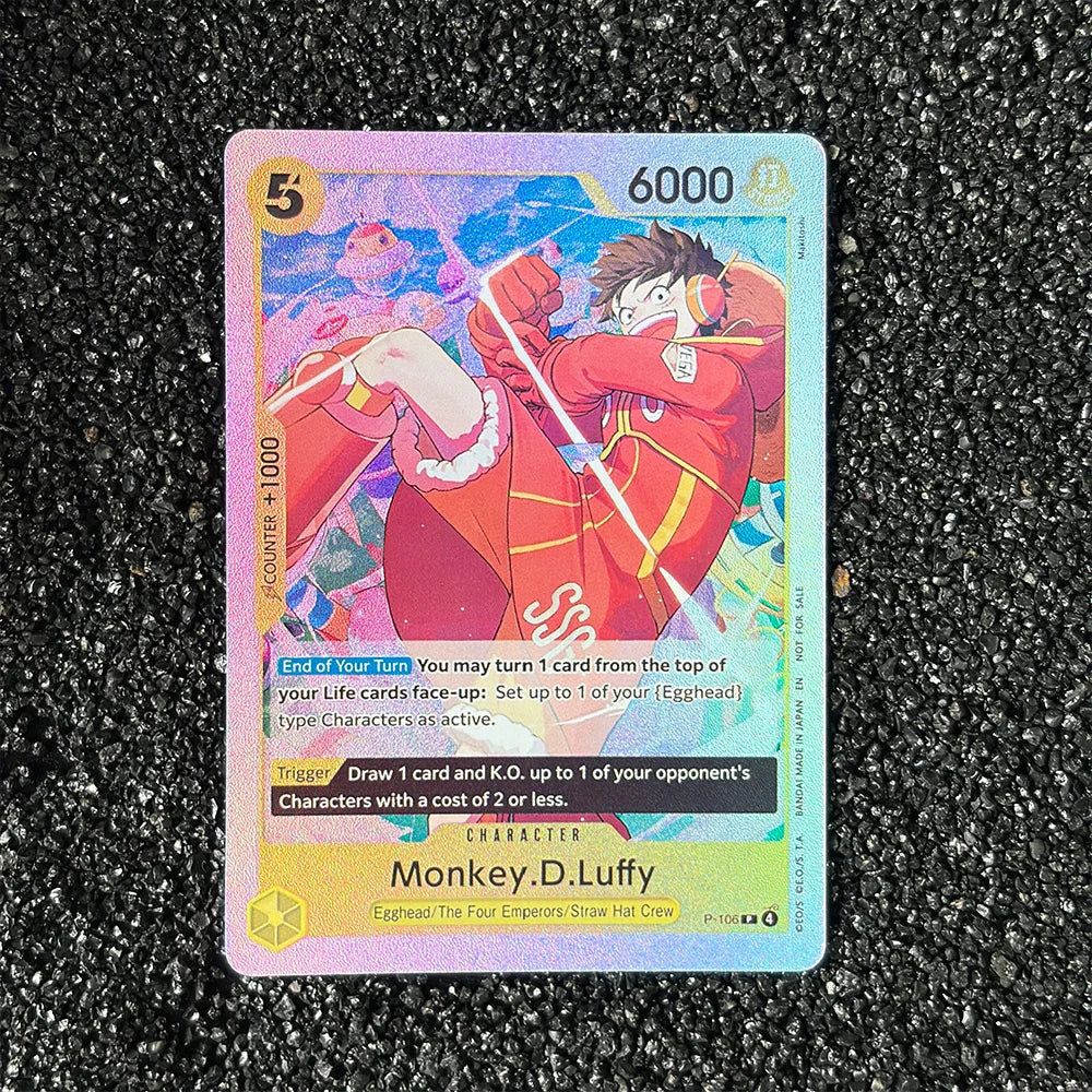 DIY Proxy OPCG Karte Einzelkarte Englisch Luffy Shanks Law Anime Spiel Kartensammlung Hochwertige Replika Karte Geschenk Sammelkarte
