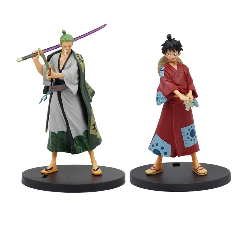 Nueva figura de anime de One Piece, juguete Fire Fist Luffy Ace Sanji Battle Model Dolls PVC sabo Action Figurine Zoro Ghost Three-Knife Toys