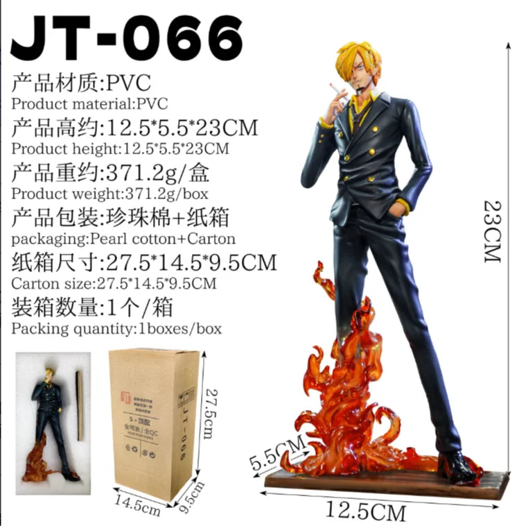 Nueva One Piece 34cm Jt Pintura Completa Roronoa Zoro Figura Gk Estatua Escena de Batalla Personajes de Anime Populares Decoración de Escritorio
