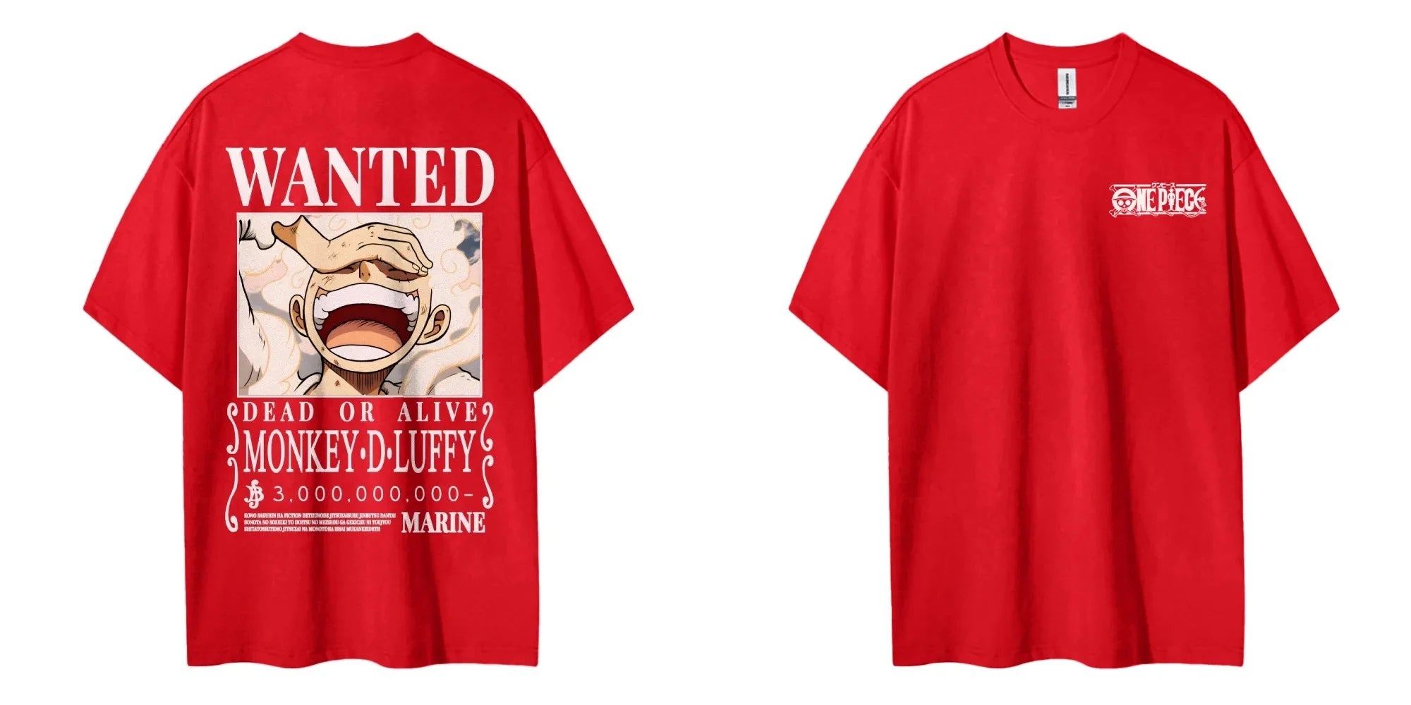 One Piece 2026 New Hot Wanted Monkey D Luffy Anime Print Men's T Shirt Summer Cotton Casual Top Streetwear Fashion