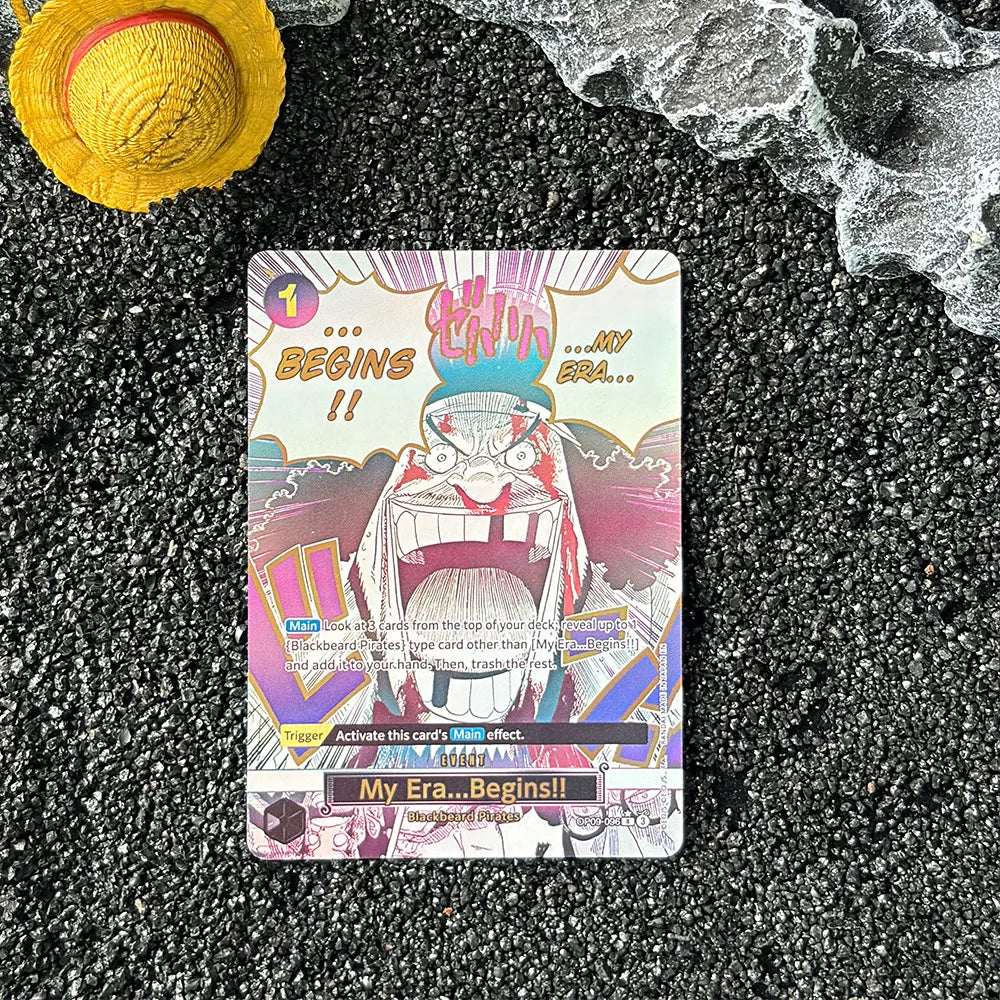 DIY Proxy Tarjeta OPCG Tarjeta Individual Inglés Luffy Shanks Law Tarjeta de Colección de Juego Anime Tarjeta Réplica de Alta Calidad Tarjeta de Intercambio de Regalo