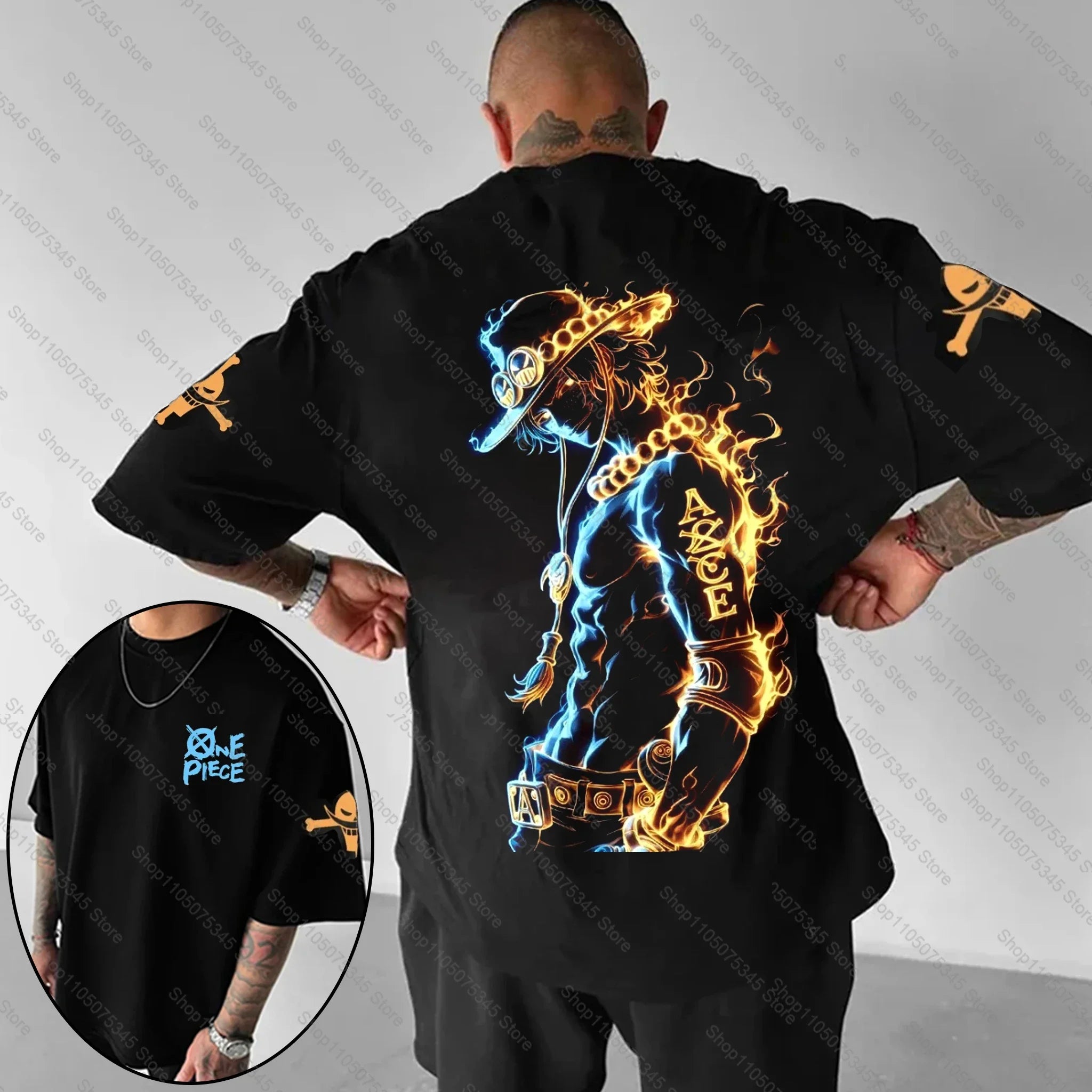 One Piece Japanese Anime Printed Men's T-Shirt